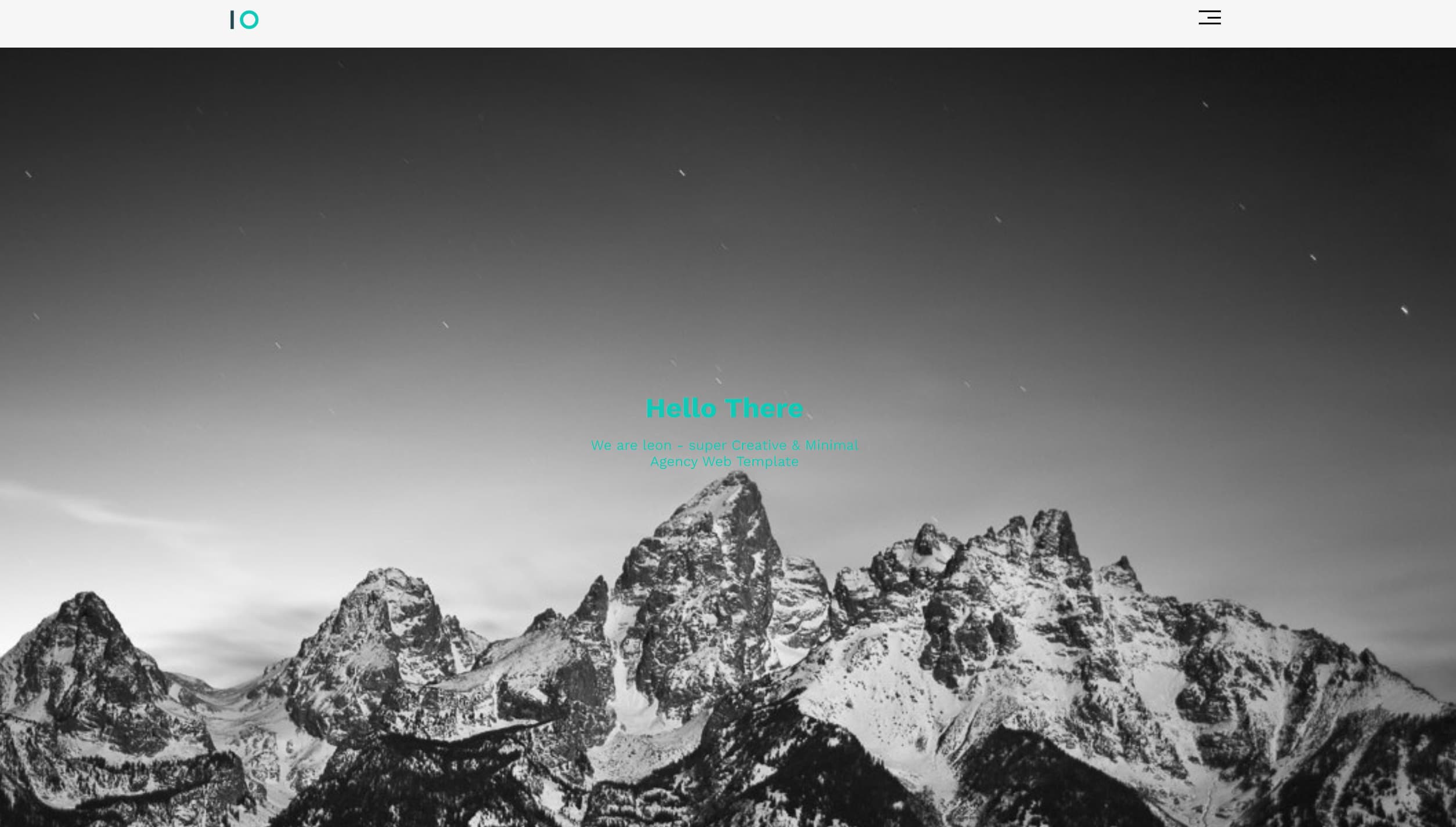 Leon | Minimalist Agency Landing Page